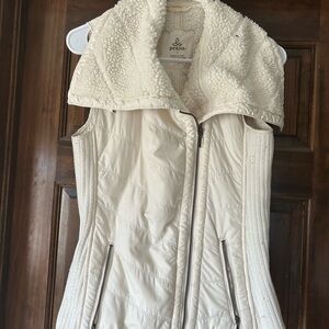 Prana Women's Cream Quilted Vest